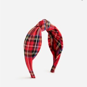 NWOT J.Crew Tartan knot headband